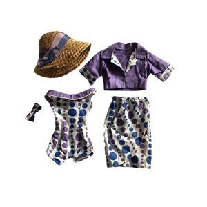 Vintage Deluxe Reading Candy Fashion Doll Outfit Clothes Hat Set